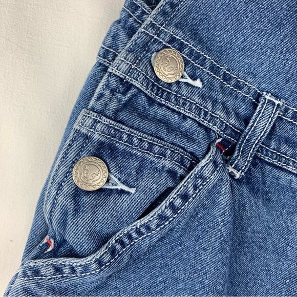 Vintage Tweety Bird Looney tunes girls size 8 denim shortalls overalls cartoon 9 - Picture 8 of 11